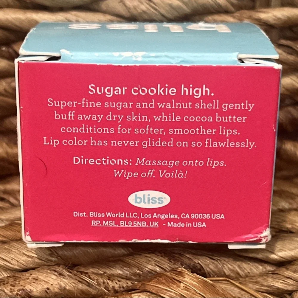 Bliss Fabulips Sugar Lip Scrub & Polish Pout Polisher 14g 0.5 oz New In Box - Picture 4 of 5